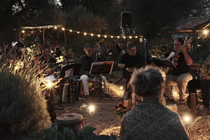 Concert in the zodiacal synergic garden